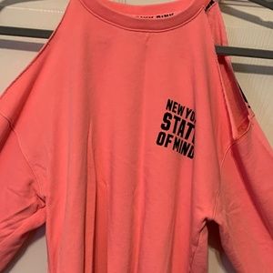 Pink Neon New York State of Mind Sweater